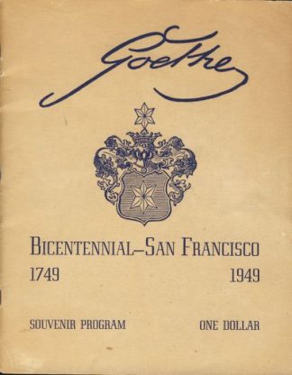 The Goethe Festival [Johann Wolfgang von Goethe]