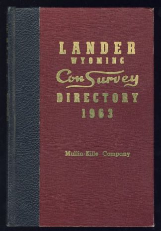 1963 Lander, Wyoming City Directory