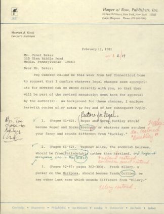 John D. MacDonald Correspondence Archive Regarding "Nothing Can Go Wrong"